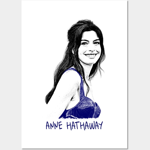 Anne Hathaway Wall Art by Lowchoose